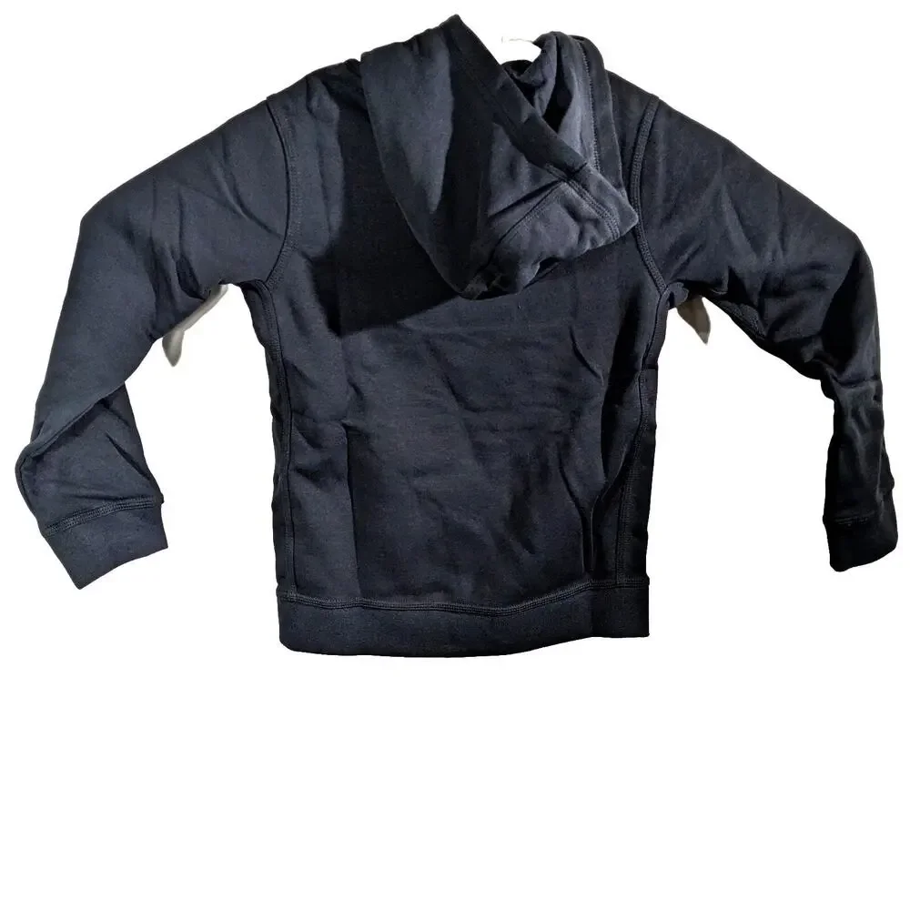 Nike Hoodie Boys Small Black Logo Sweatshirt Sportswear Hooded Pullover